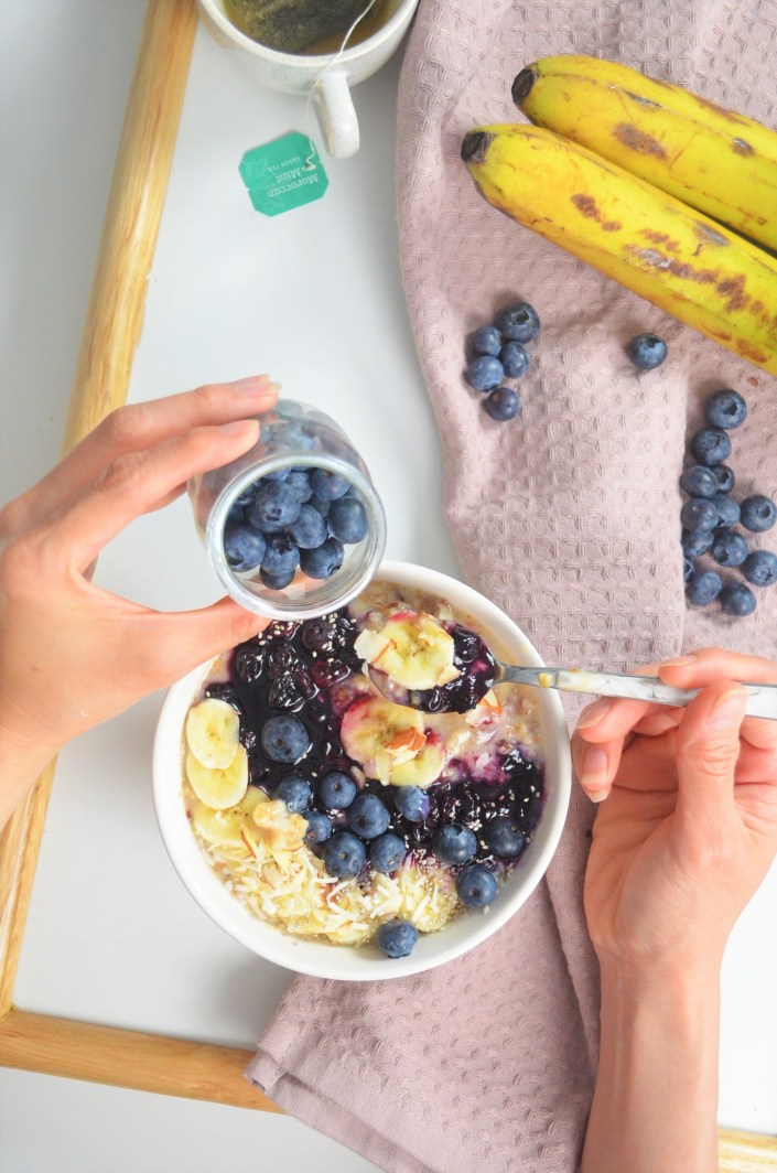 Singel Serving Blueberry Banana Oatmeal