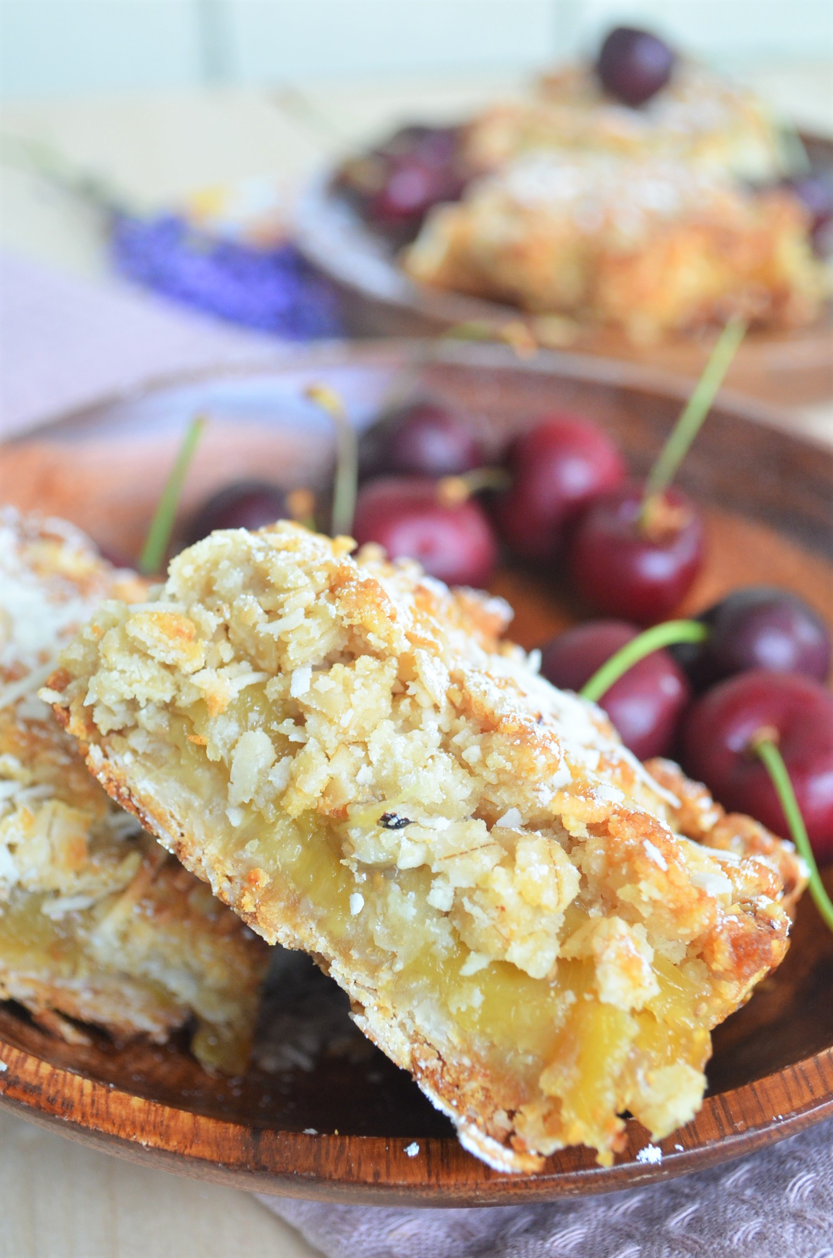 Small Batch Vegan Pina Colada Crumb Bar