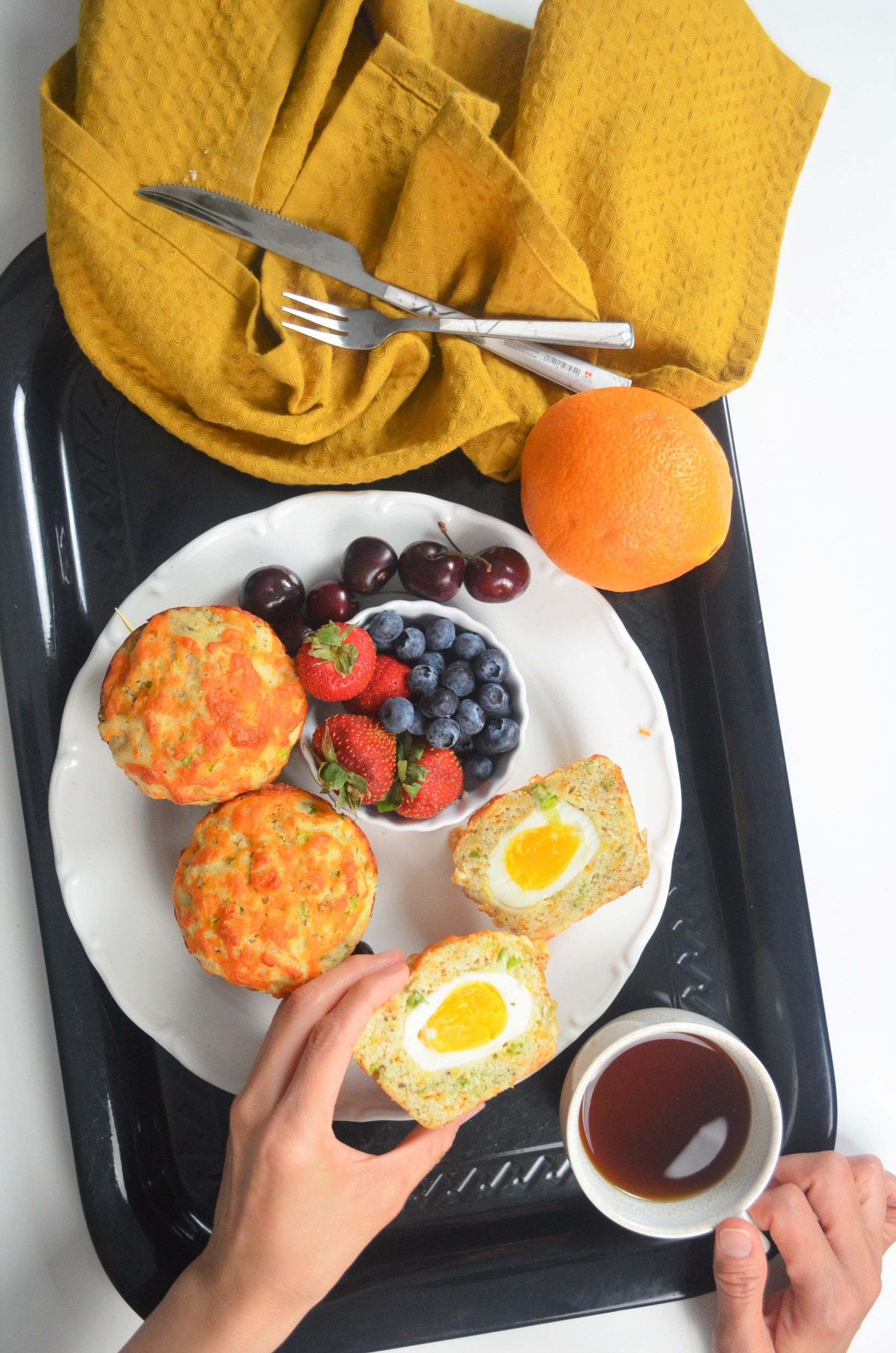 Surprise Egg in a Biscuit Muffin