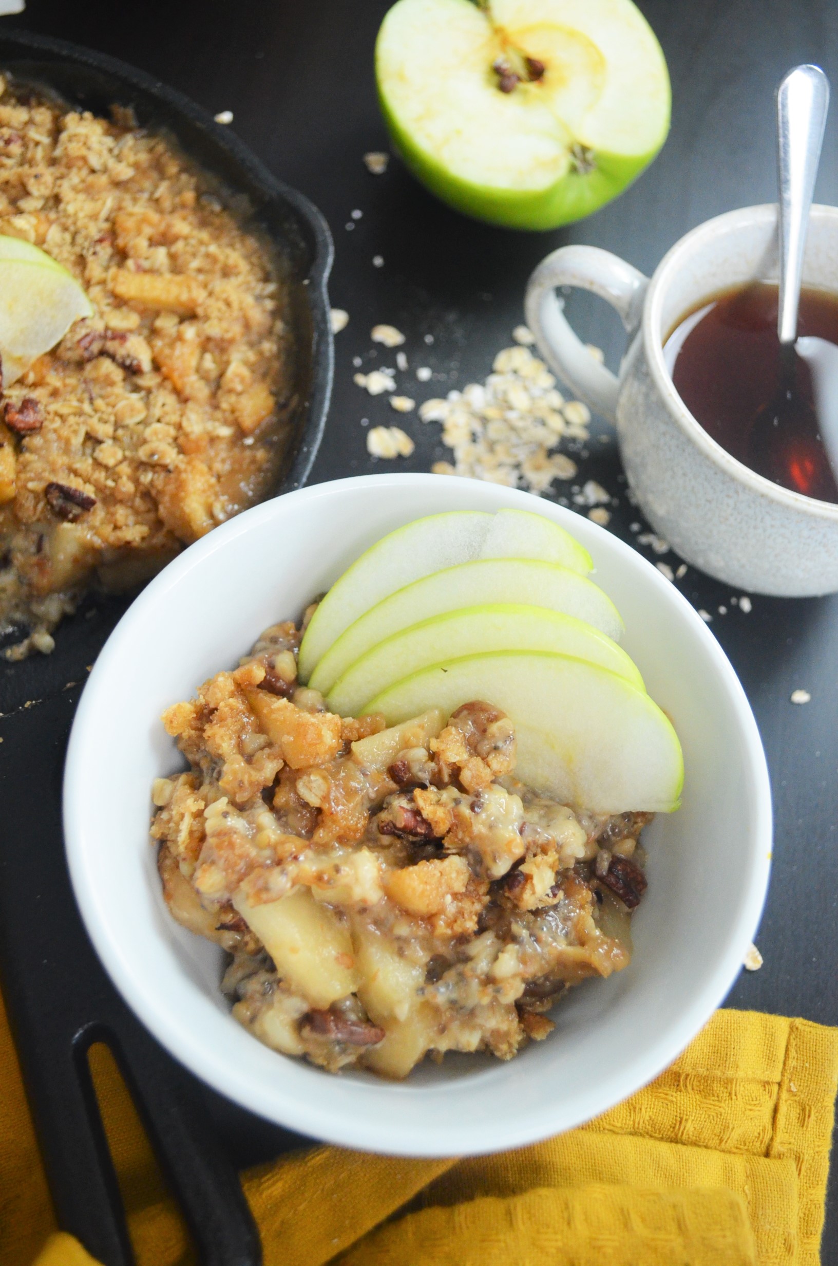 Baked Apple Cinnamon Oatmeal For Two