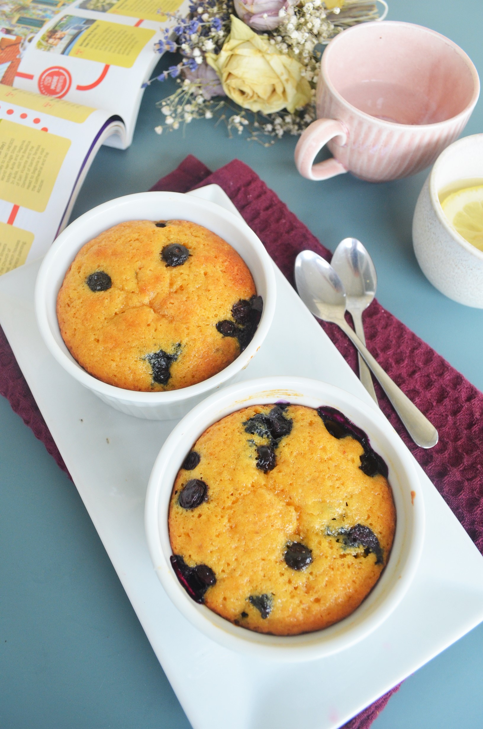 Blueberry Pumpkin Muffin For Two