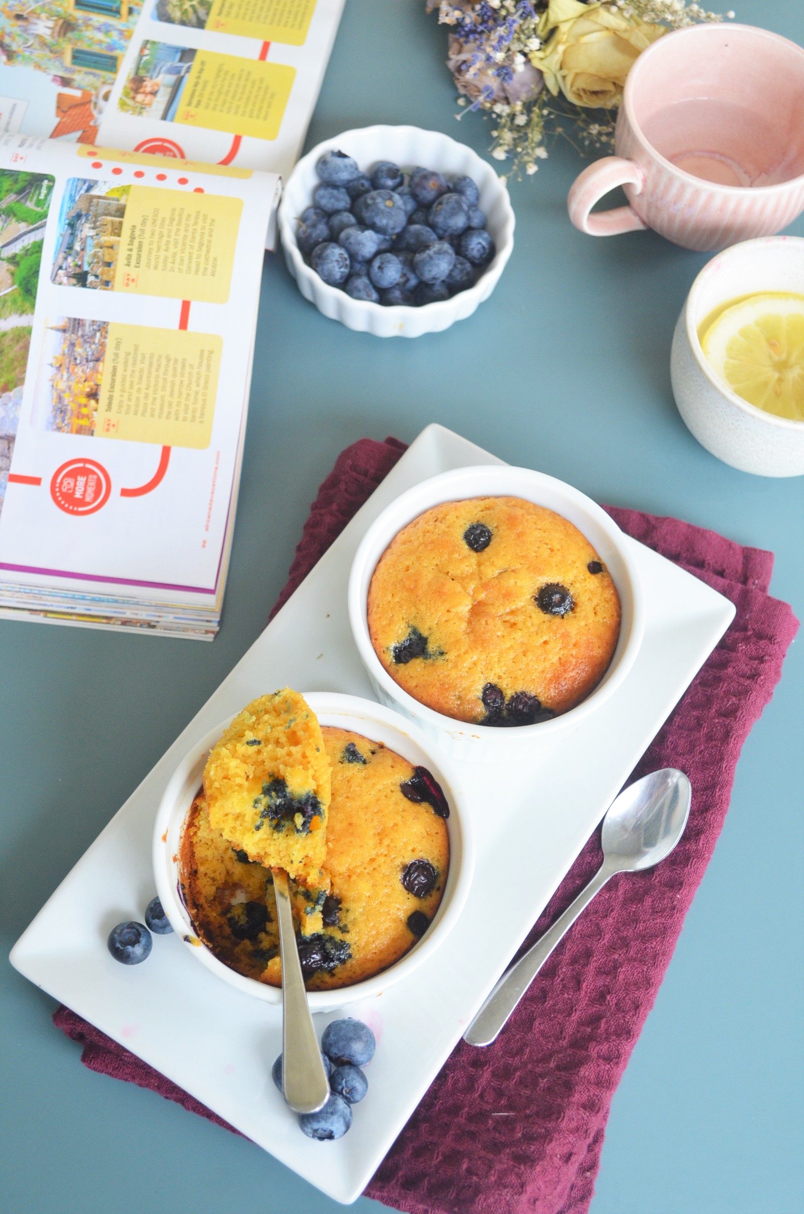 Blueberry Pumpkin Pie Muffin in Ramekin
