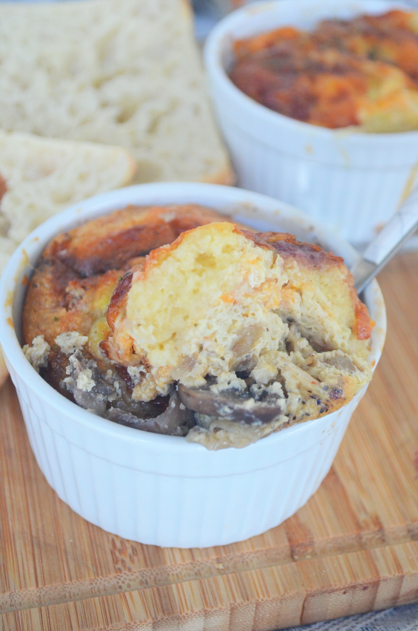 Mushroom Egg Bake for Two