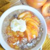One Serving Peach&nbsp;Oatmeal