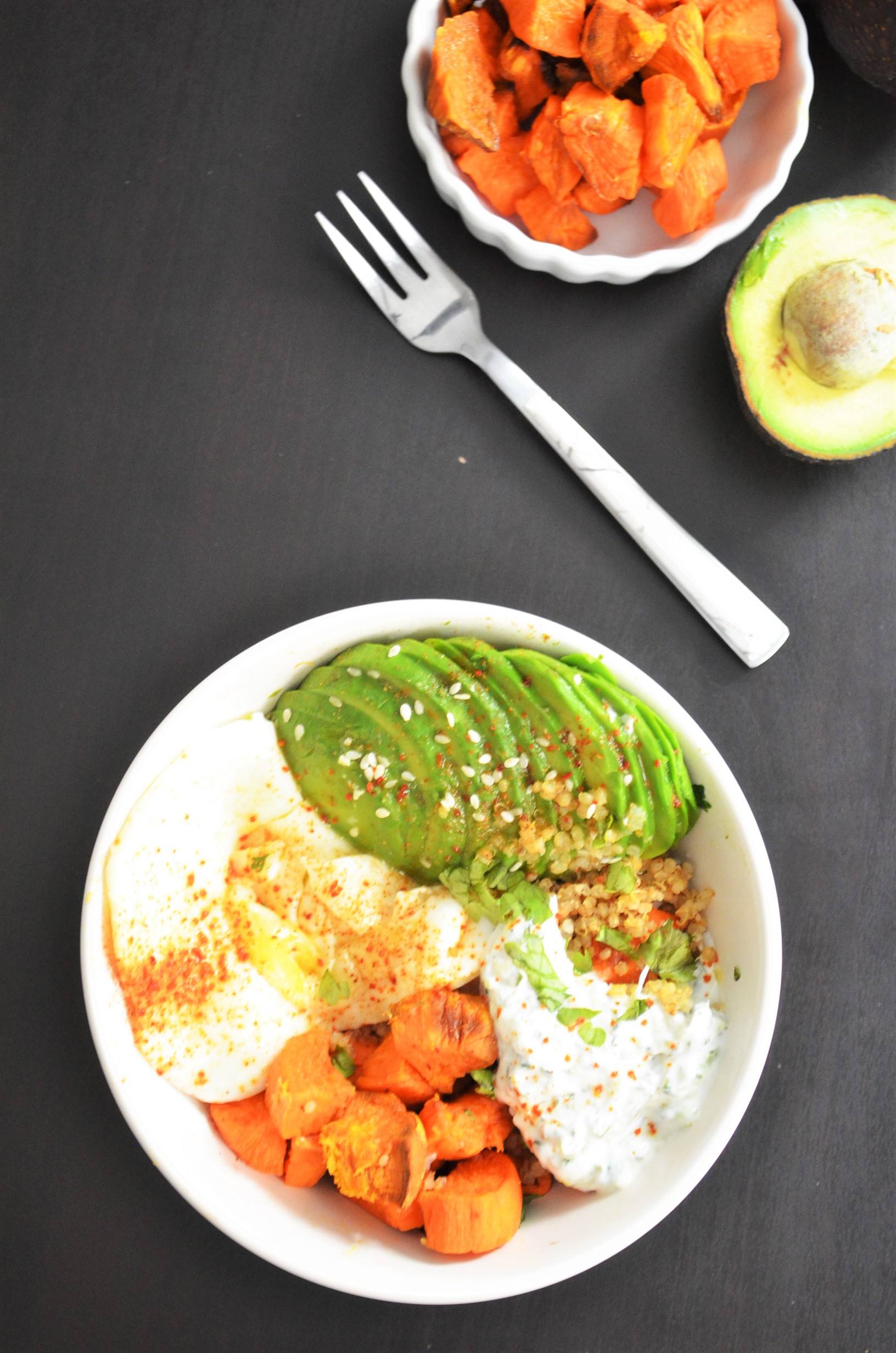 Sweet Potato and Toasted Quinoa Bowl