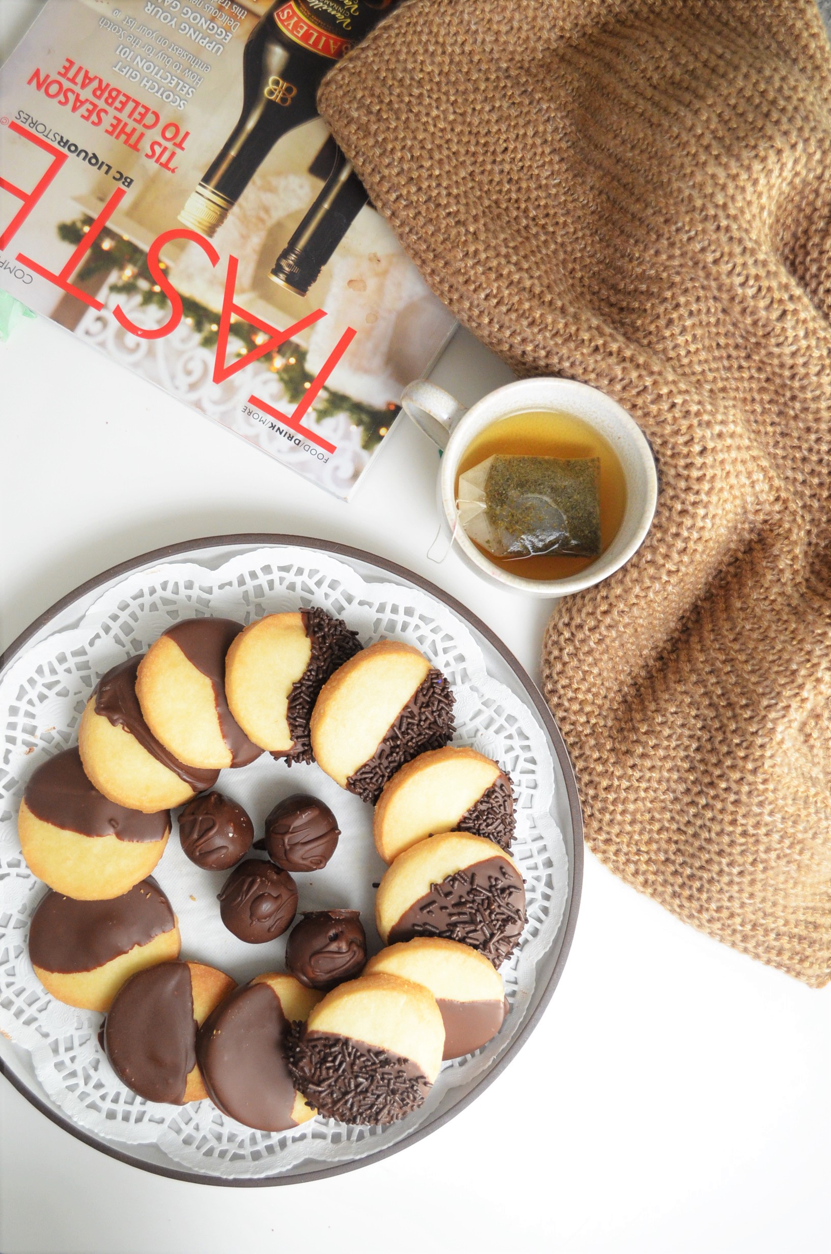 Chocolate Coated Shortbread Cookie
