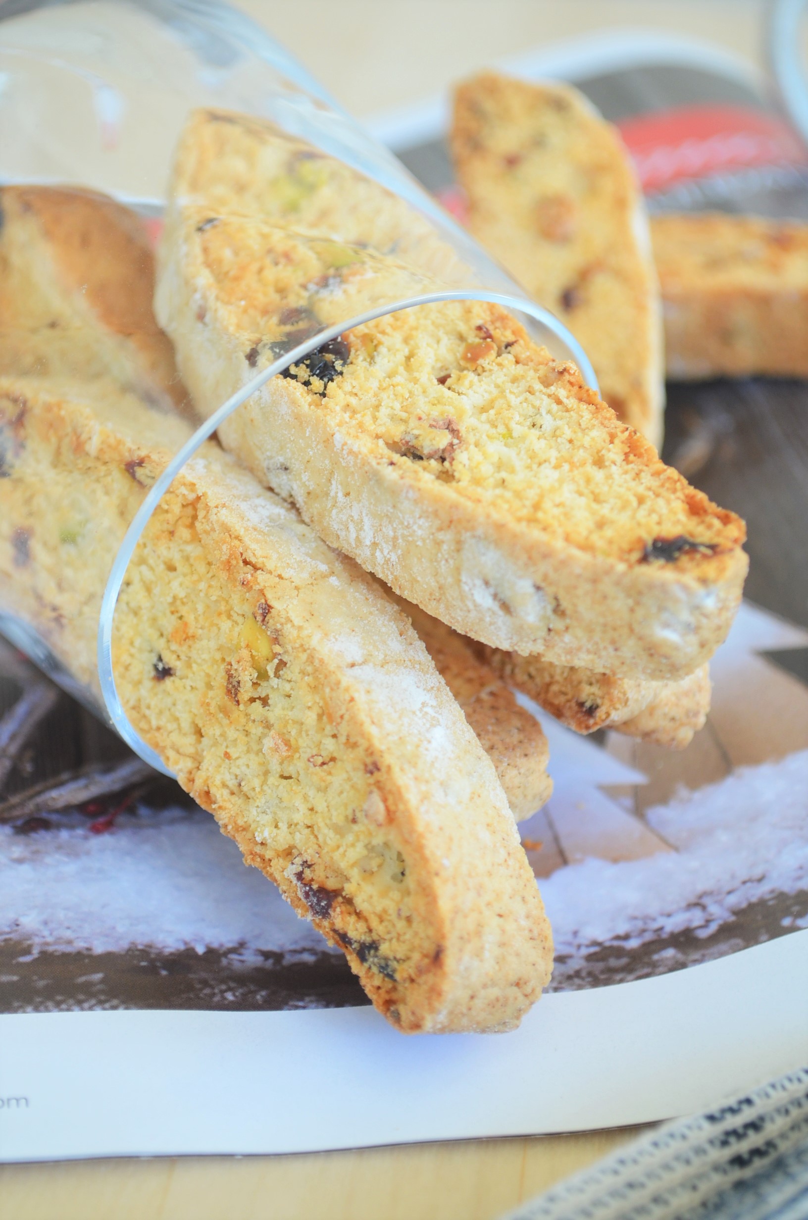 Pistachio and Cranberry Biscotti
