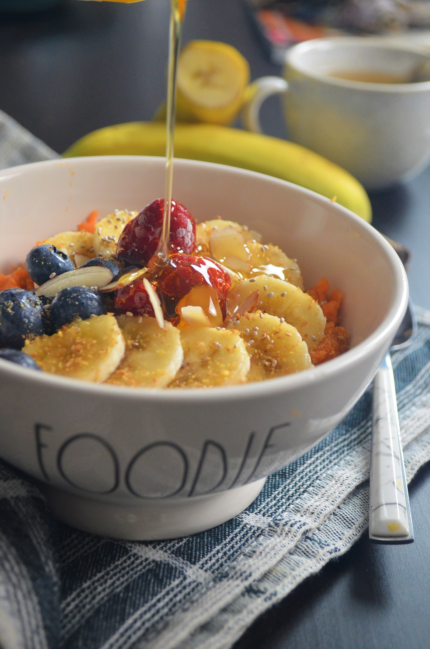 Single Serving Mashed Sweet Potato Breakfast Bowl