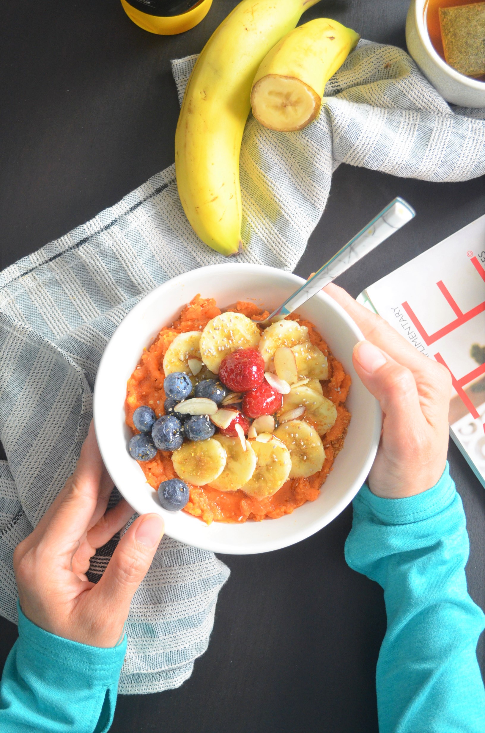 Small Batch Mashed Sweet Potato Breakfast Bowl