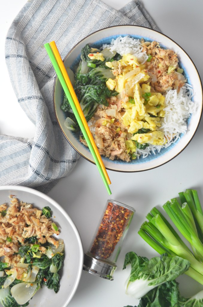 Tuna and Bokchoy Rice Bowl