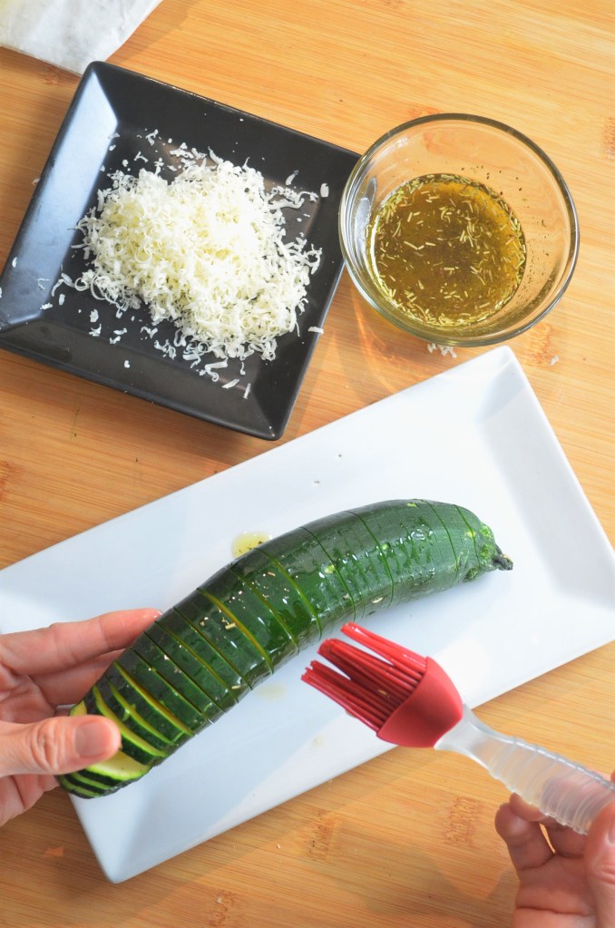 How to Make Hasselback Zucchini