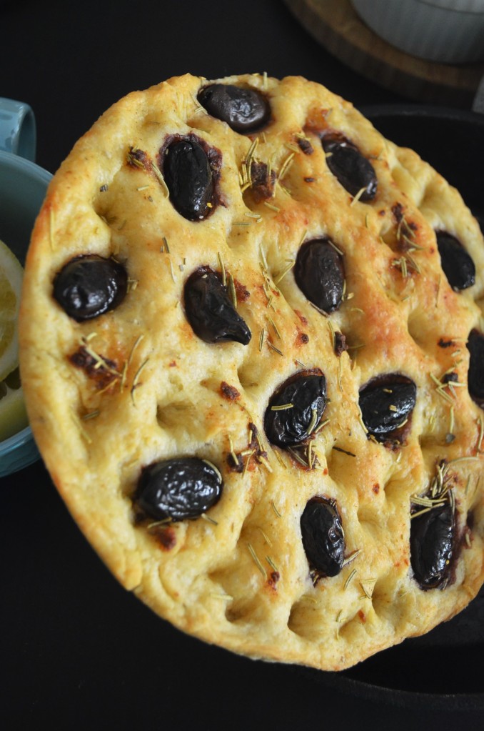 How to Make Kalamata Foccacia Bread By SweetNSpicyLiving