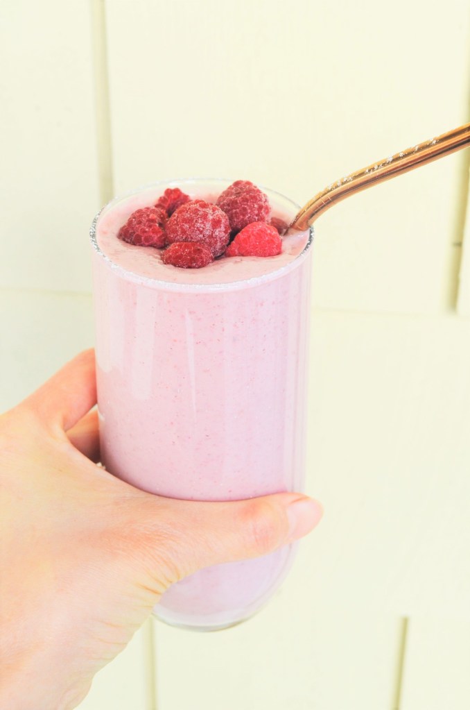 Raspberry Oat Drink By SweetNSpicyLiving