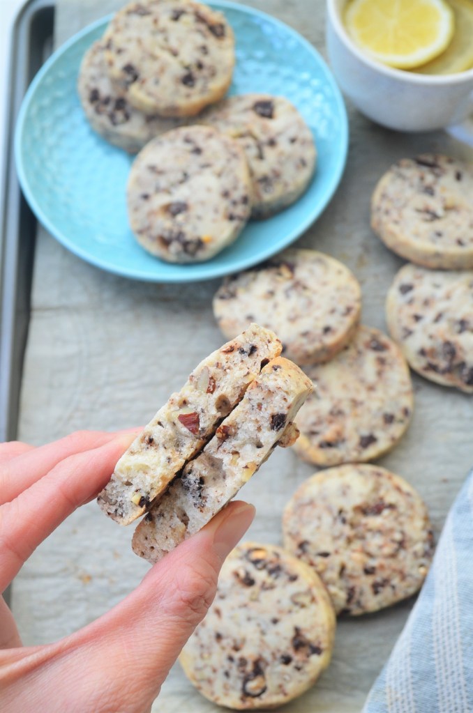 Pecan Ice Box Shortbread Cookie