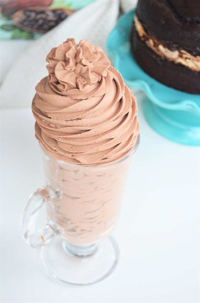 3 Ingredients Chocolate Whipped Cream  Frosting by SweetNSpicyLving