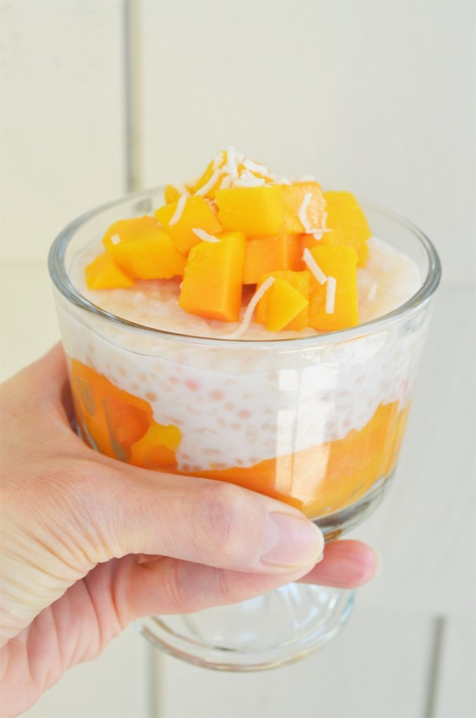 Mango Coconut Rice Pudding For Two