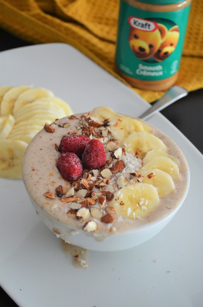Peanut Butter Banana Smoothie Bowl For One