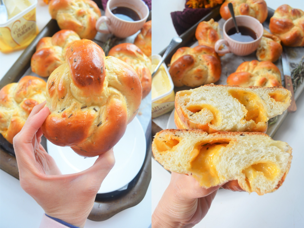 Small Batch One Proofing Rosemary Cheese Buns