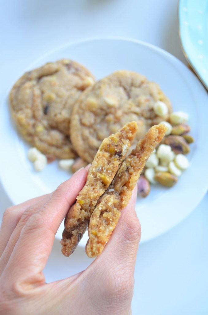 Small Batch Pistachio White Chocolate Cookie By SweetNSpicyLiving