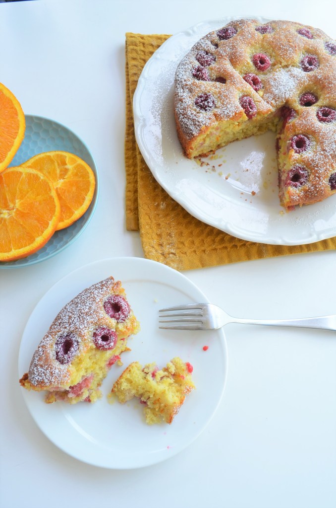 Easy Raspberry Cake By SweetNSpicyLiving