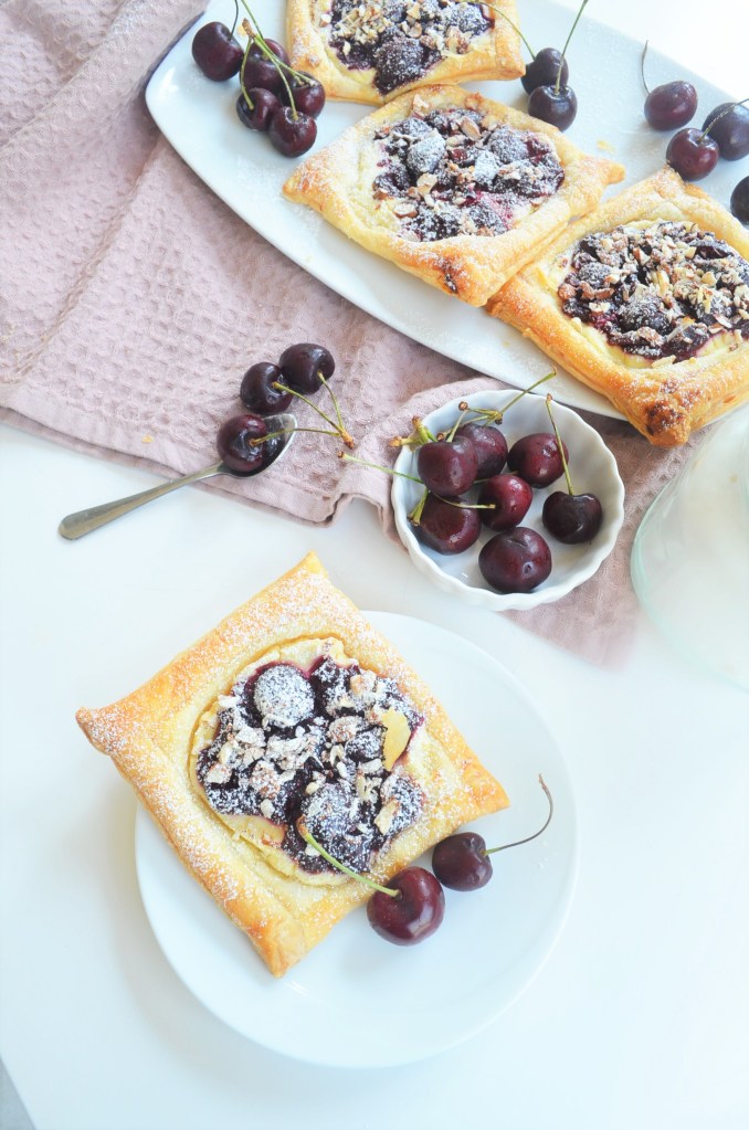 Small Batch Cherry Almond Danish By SweetNSpicyLiving