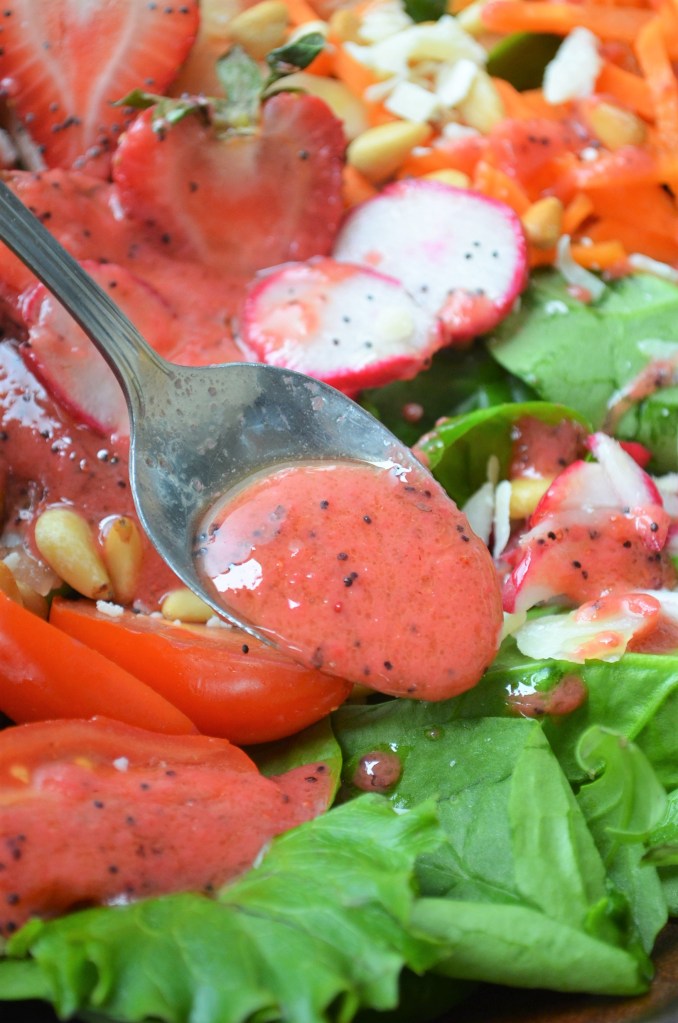 Strawberry Lemon Poppy Seed Dressing