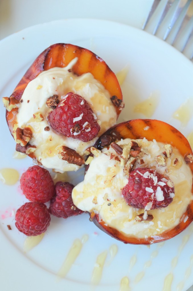Yogurt with Grilled Peach By SweetNSpicyLiving
