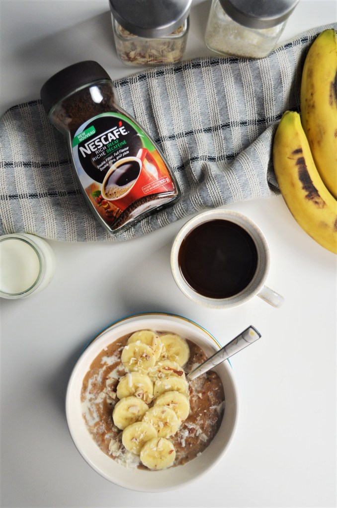 Espresso Banana Oatmeal For One