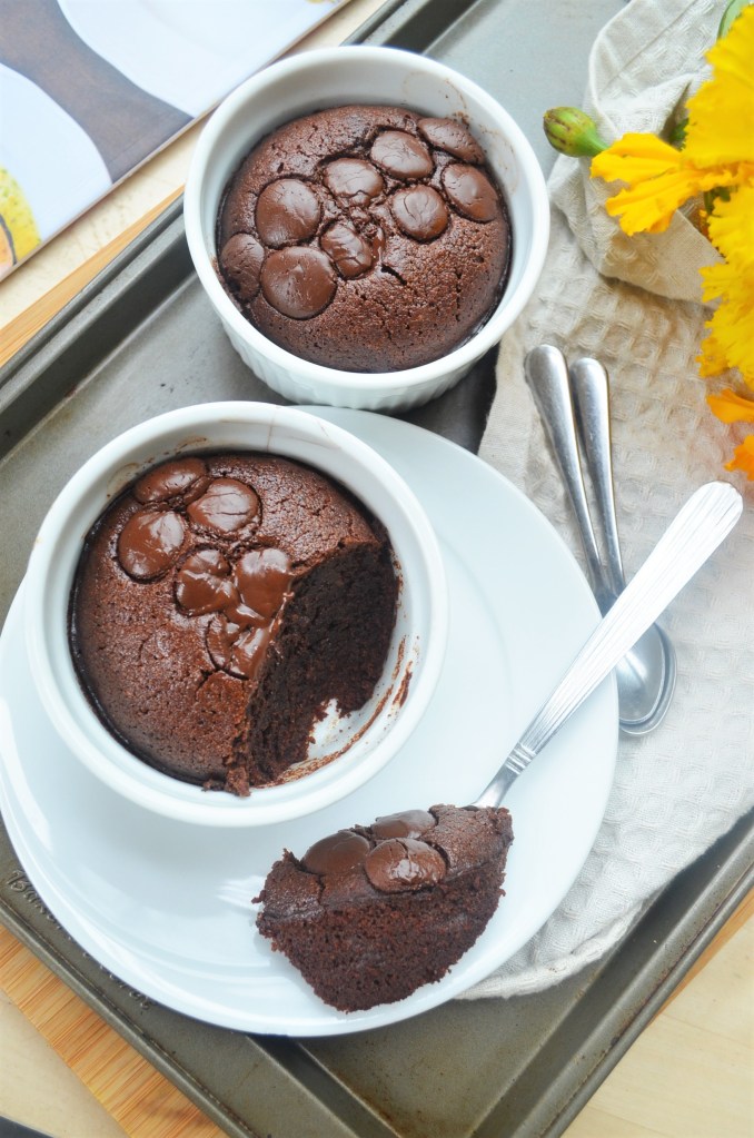 Small Batch Almond Cakes in Ramekin