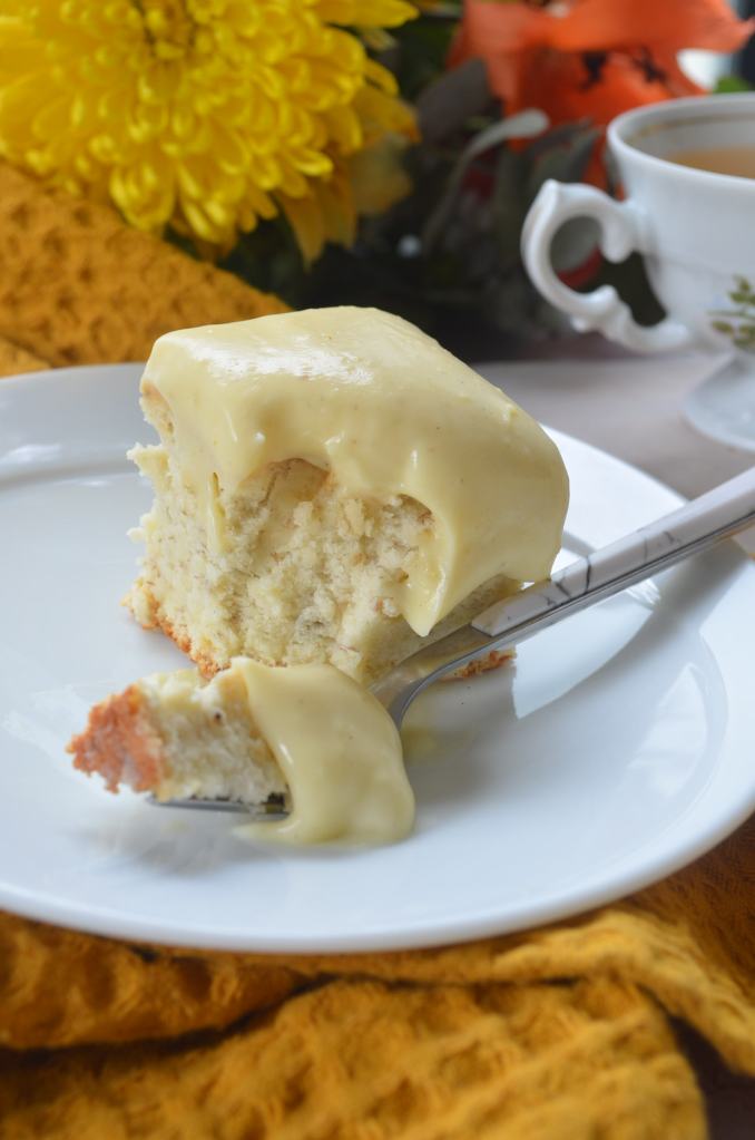 Cardamom Custard Banana cake By SweetnSpicyLiving
