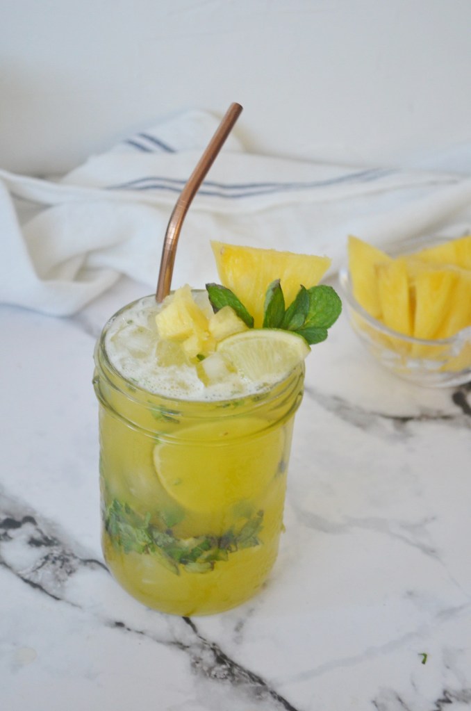 Non Alcoholic Pineapple Mojito By SweetNSpicyLiving