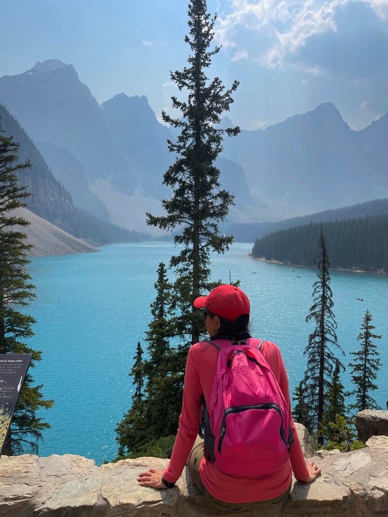 Rock Pile iIke Lake Moraine Alberta Canada