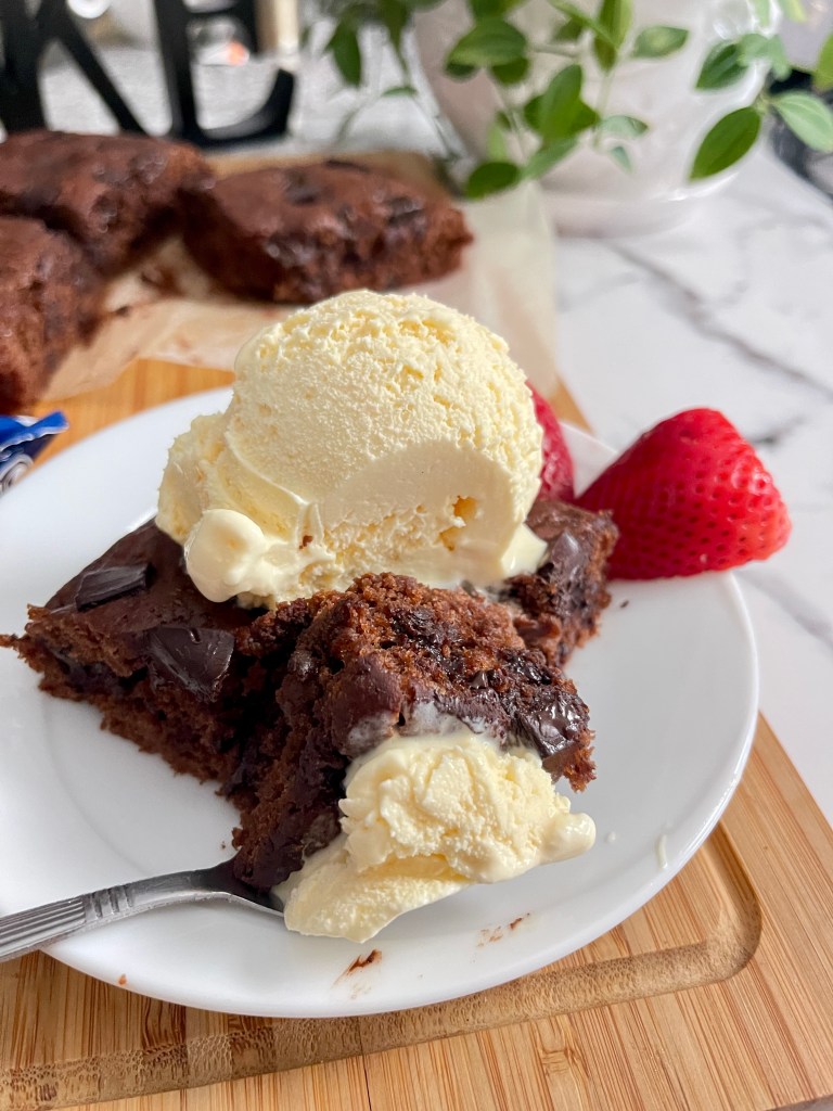 Small Batch Chocolate Banana Brownie Cake By SweetNSpicyLiving.jpg