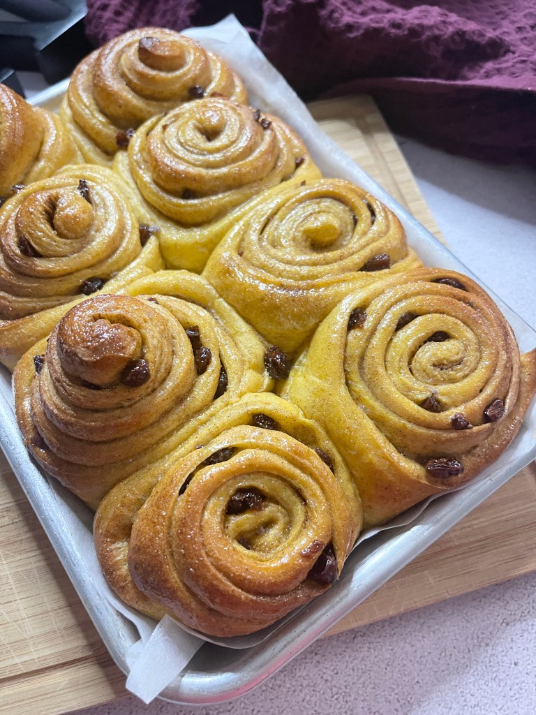 Homemade Pumpkin Cinnamon Rolls By SweetNSpicyLiving