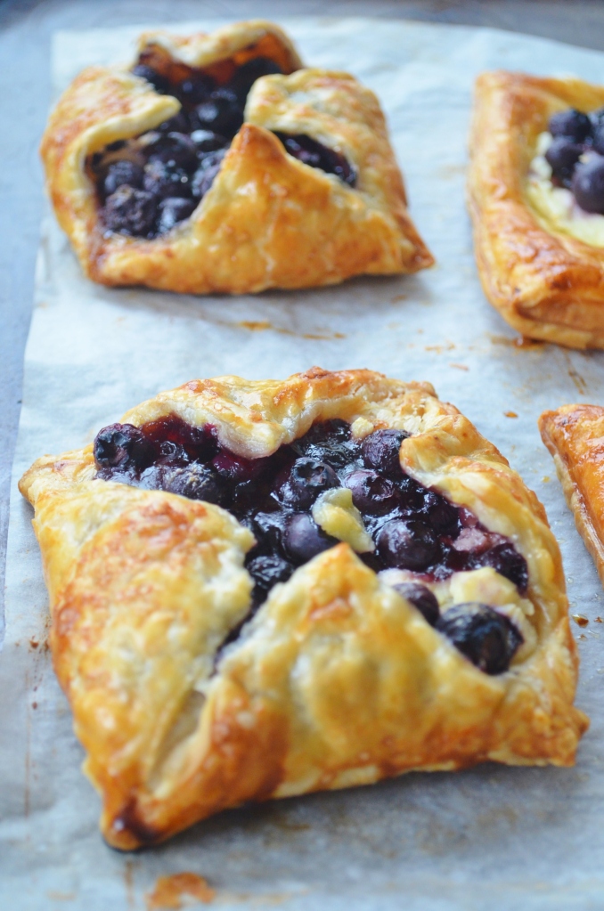 Small Batch Custard Blueberry Danish