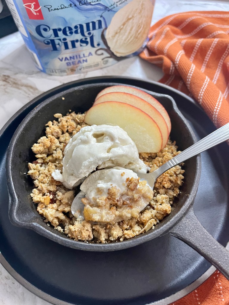 Skillet Apple Crisp For One