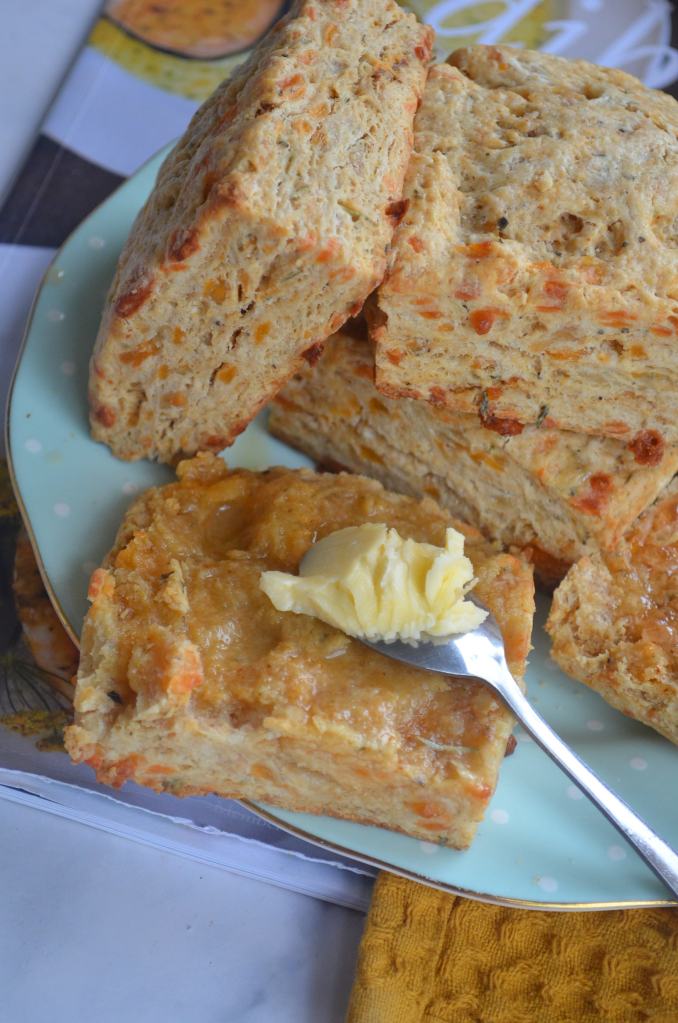 Savory Cheddar Cheese Scones By SweetNSpicyLiving