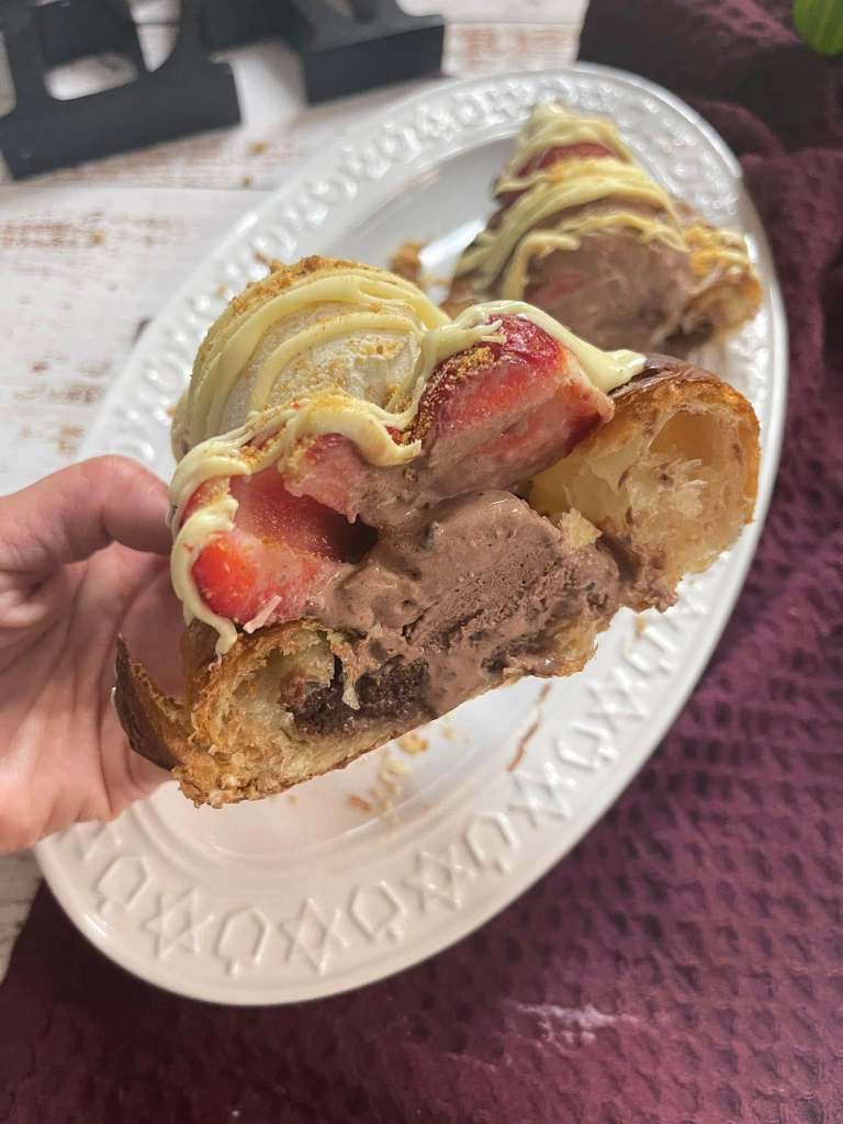 Cookie Dough Ice Cream Croissant 6