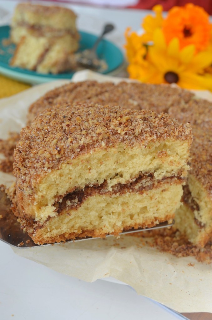 Yogurt Pecan Crumb Cake