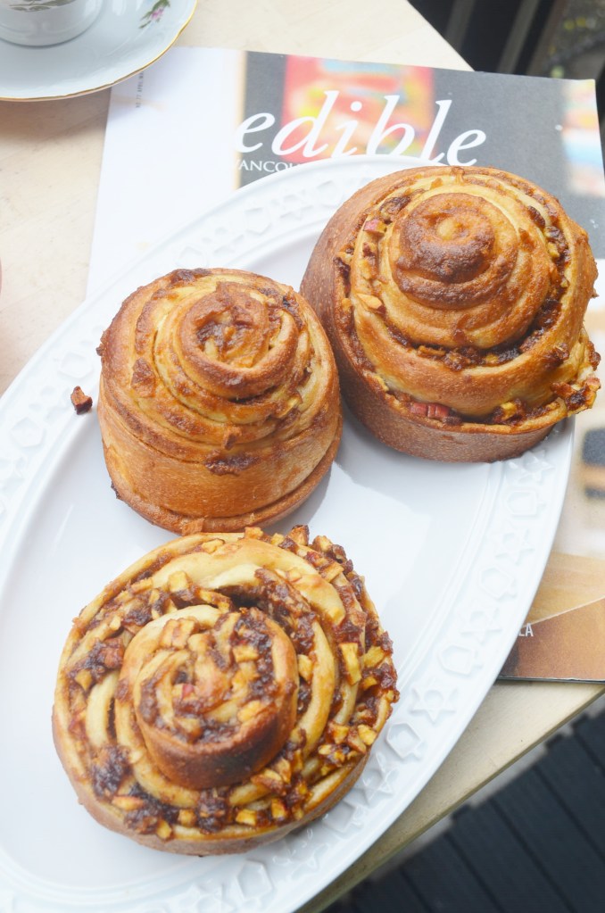 Small Batch Apple Butter Cinnamon Roll By SweetNSpicyLiving
