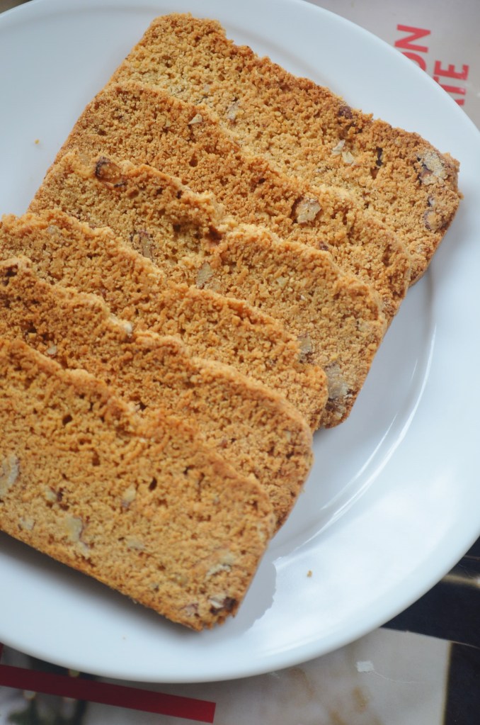 Crispy Thin Almond Pecan Biscotti